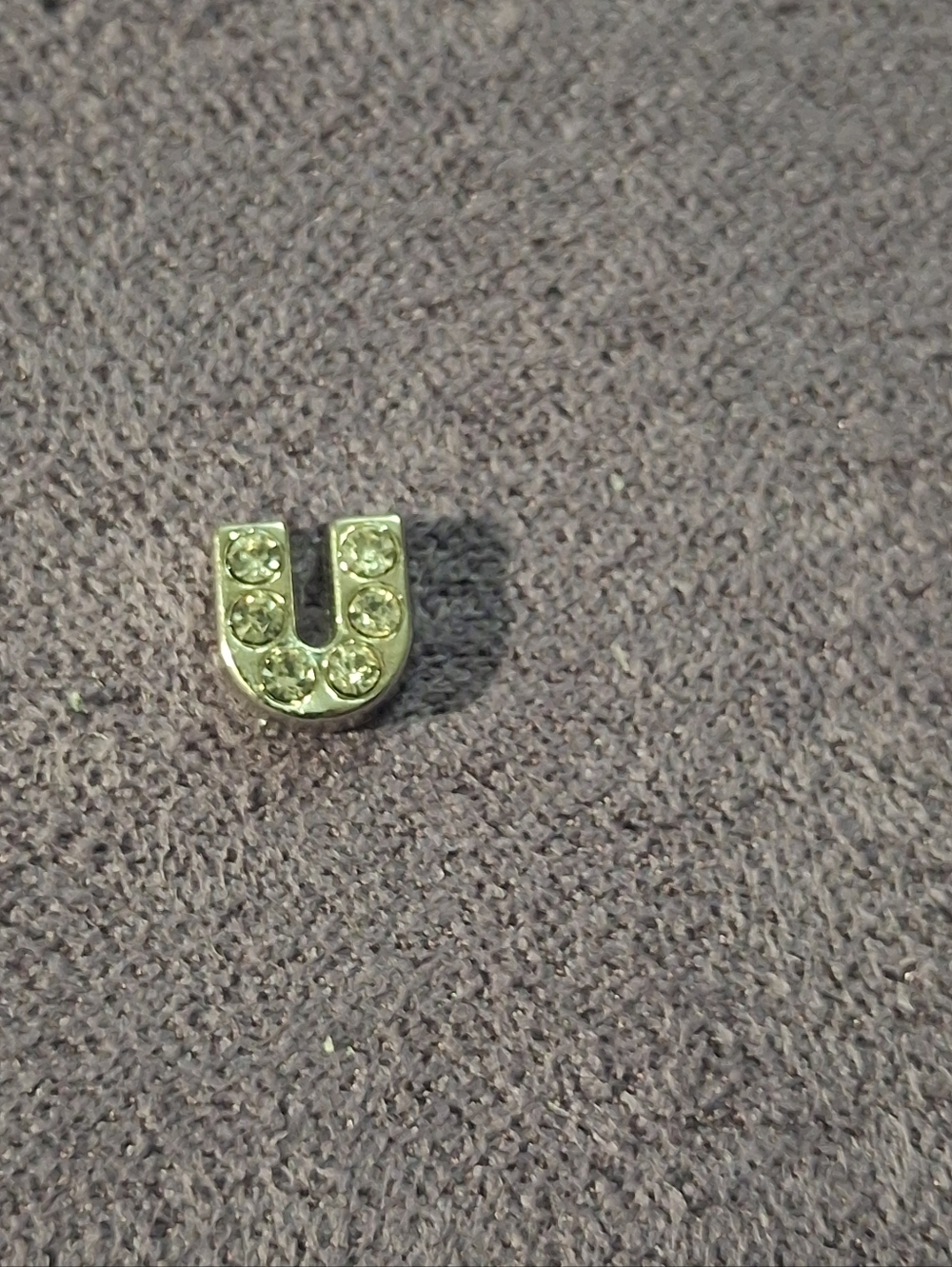 'U' Charm for Floating Lockets